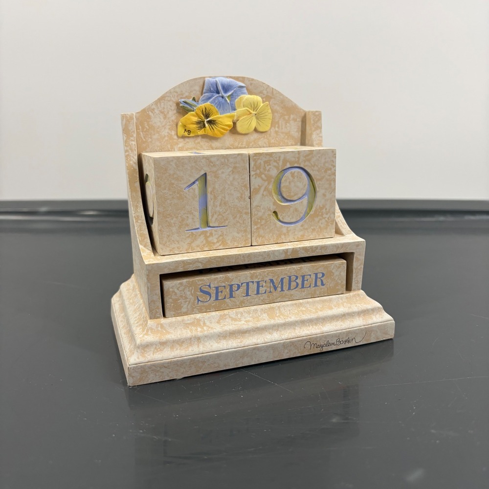 Hallmark Marjolein Bastin Nature's Sketchbook Perpetual Block Calendar Pansy